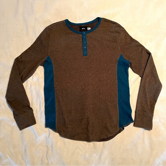 Men’s BDG (Urban Outfitters) Soft Casual Knit Henley Pullover - Picture 1 of 9